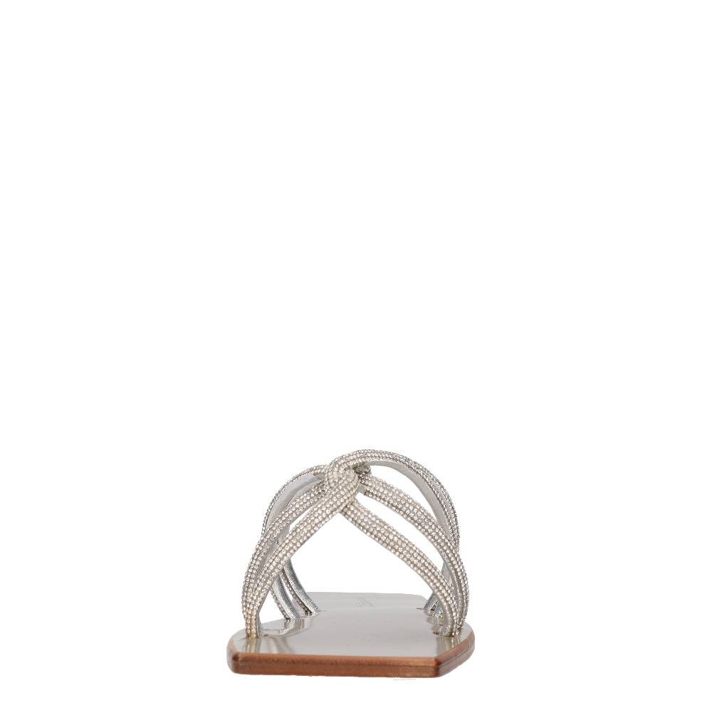 EDDICUOMO Mules In Pelle E Strass