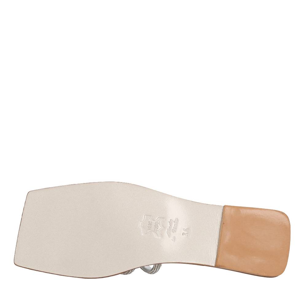 EDDICUOMO Mules In Pelle E Strass