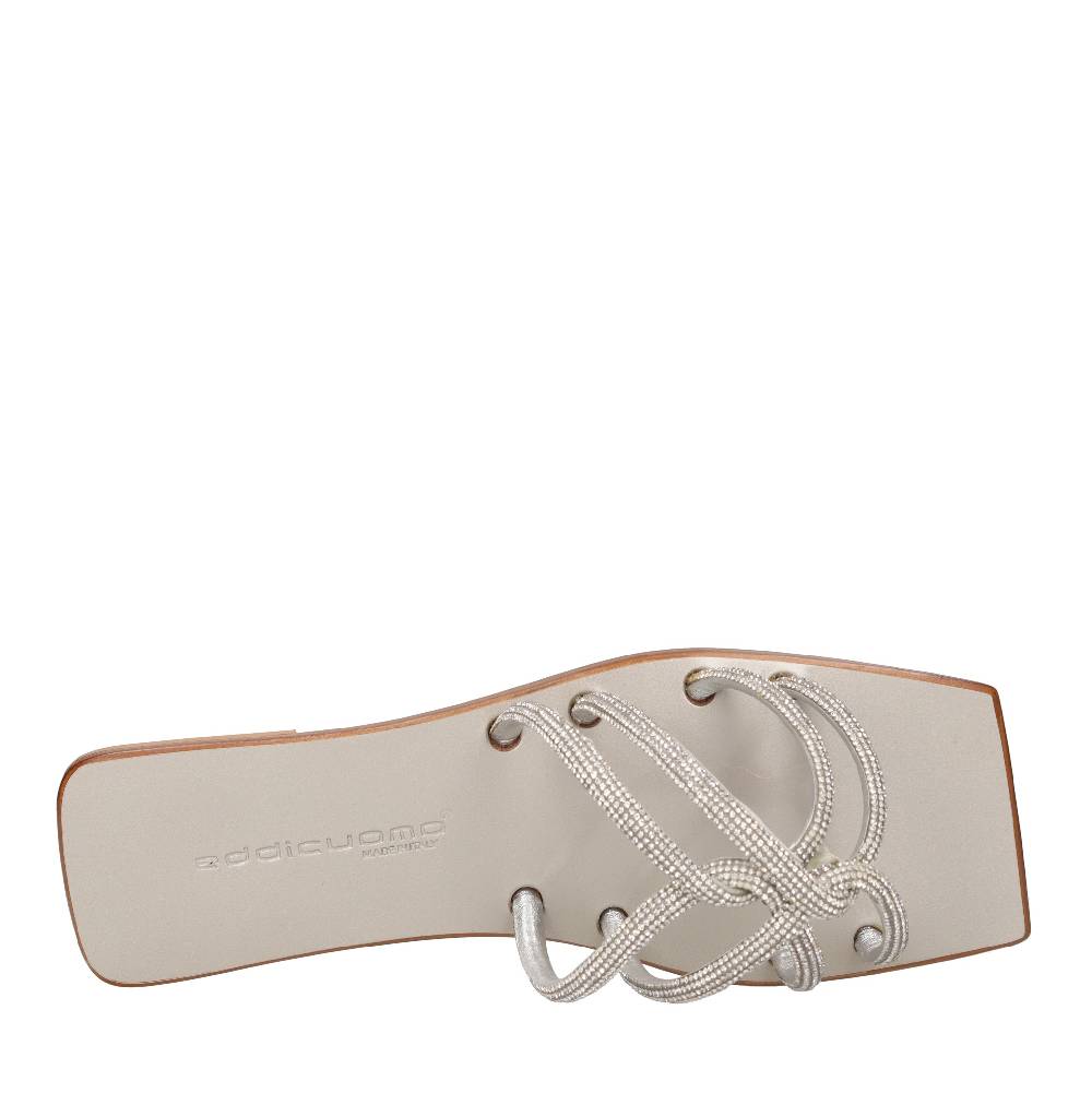 EDDICUOMO Mules In Pelle E Strass