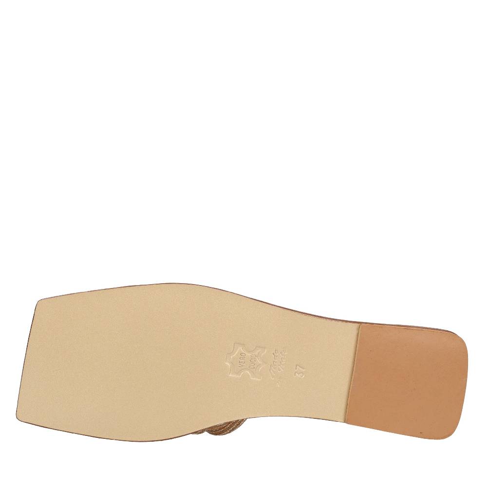 EDDICUOMO Mules In Pelle E Strass