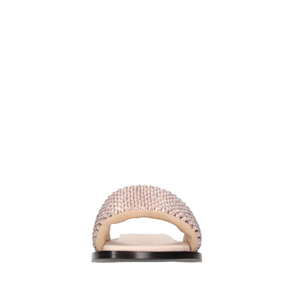 EDDY DANIELE Mules In Camoscio E Strass