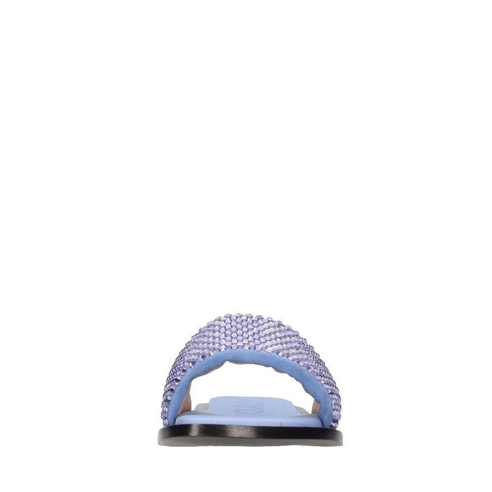 EDDY DANIELE Mules In Camoscio E Strass