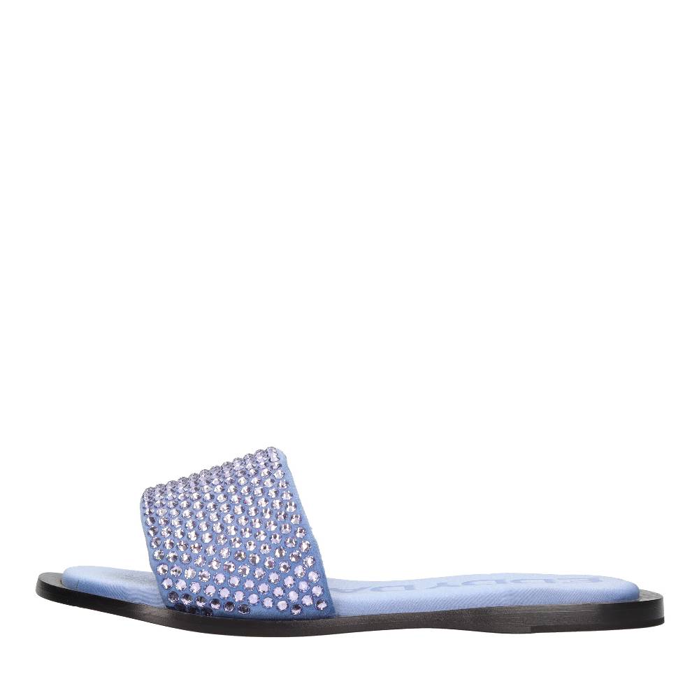 EDDY DANIELE Mules in camoscio e strass