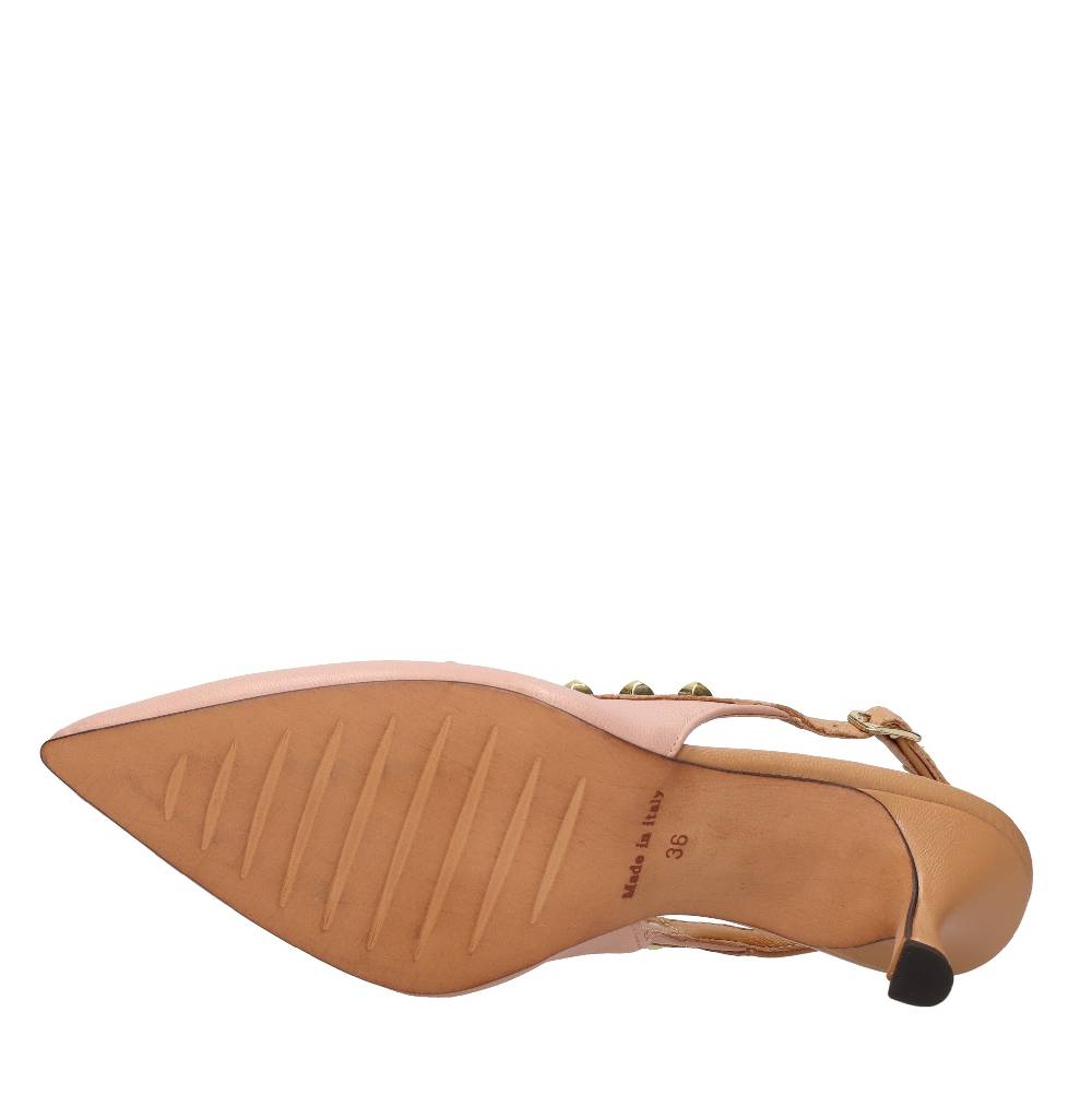 ELENA DEL CHIO Décolleté Slingback In Pelle