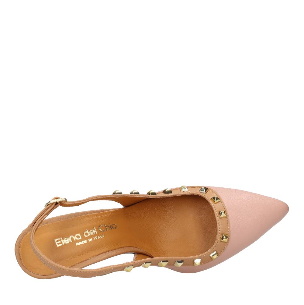 ELENA DEL CHIO Décolleté Slingback In Pelle