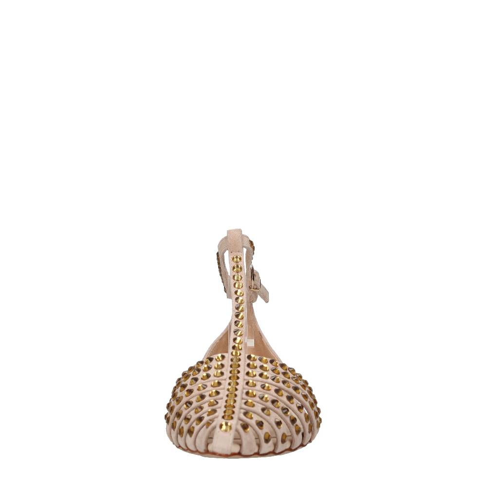 EMANUELLE VEE Ballerine In Camoscio E Applicazioni