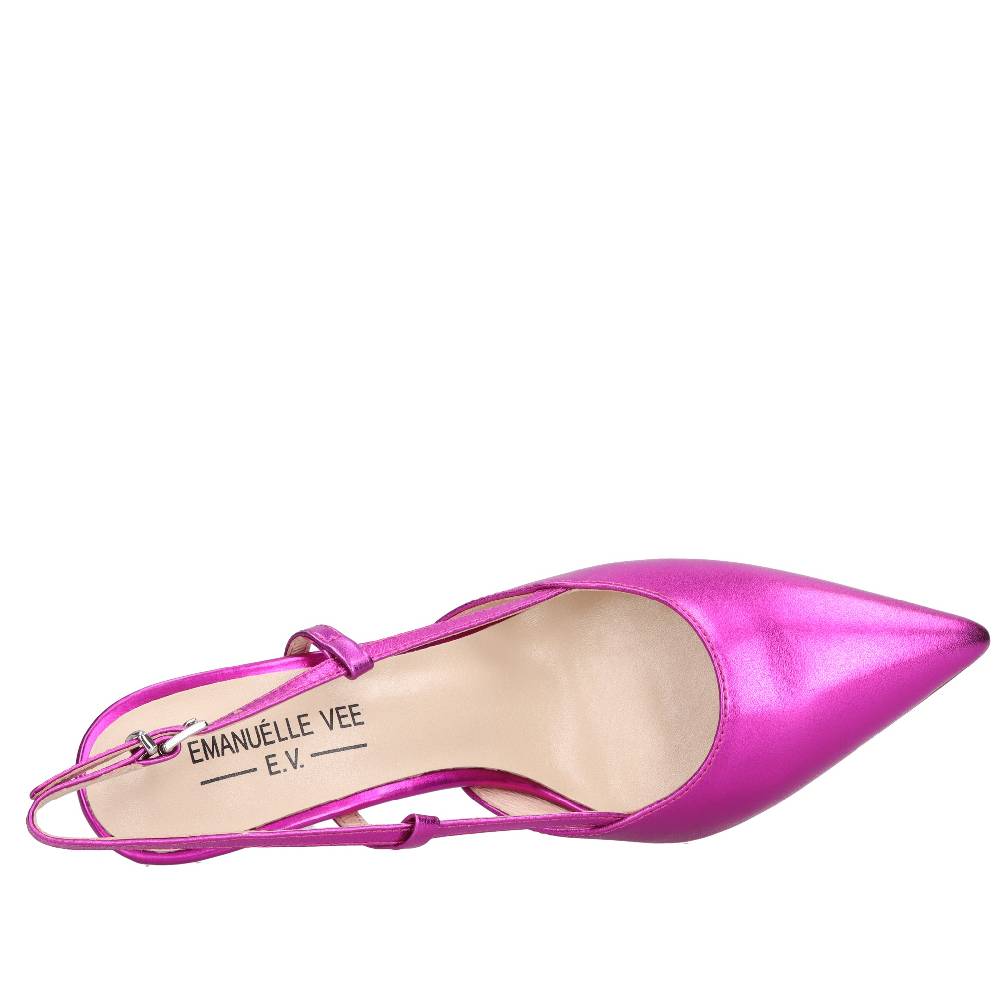 EMANUELLE VEE Décolleté Slingback In Pelle