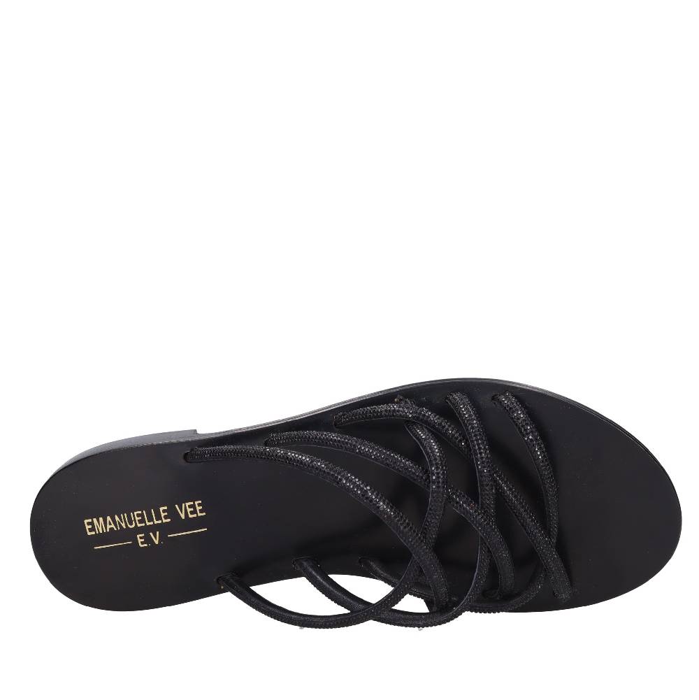 EMANUELLE VEE Mules Con Strass