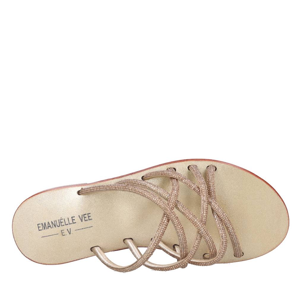 EMANUELLE VEE Mules Con Strass