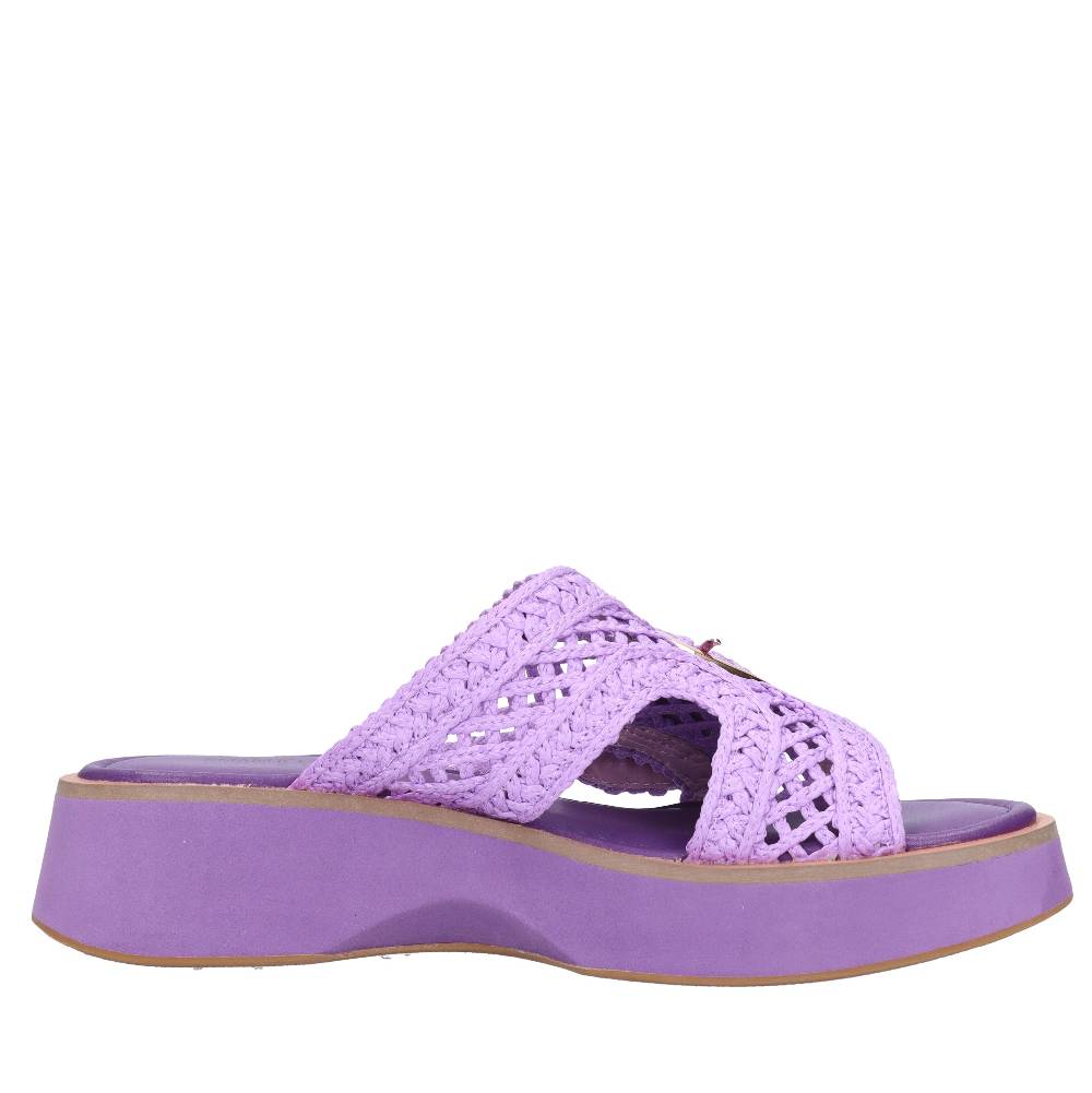 EMANUELLE VEE Mules In Tessuto