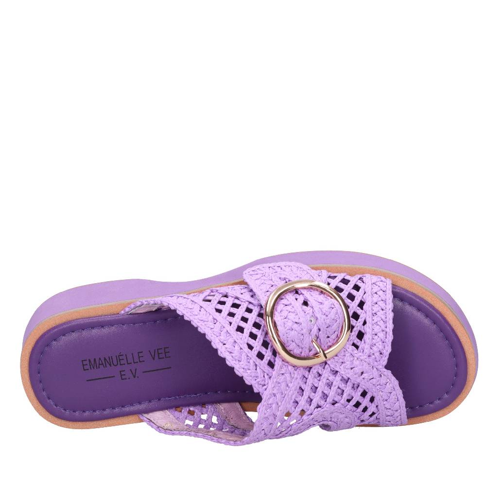 EMANUELLE VEE Mules In Tessuto