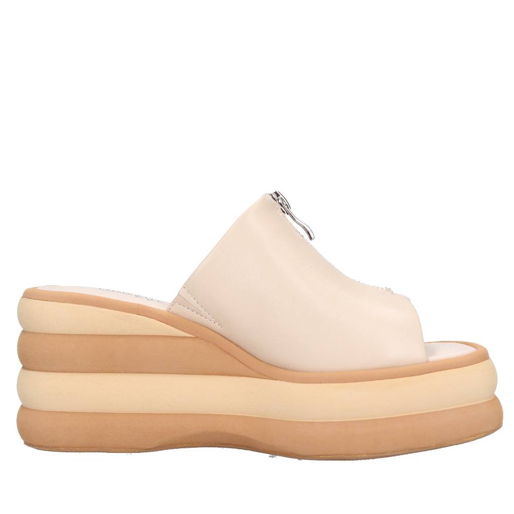 EMANUELLE VEE Mules Zeppa In Pelle