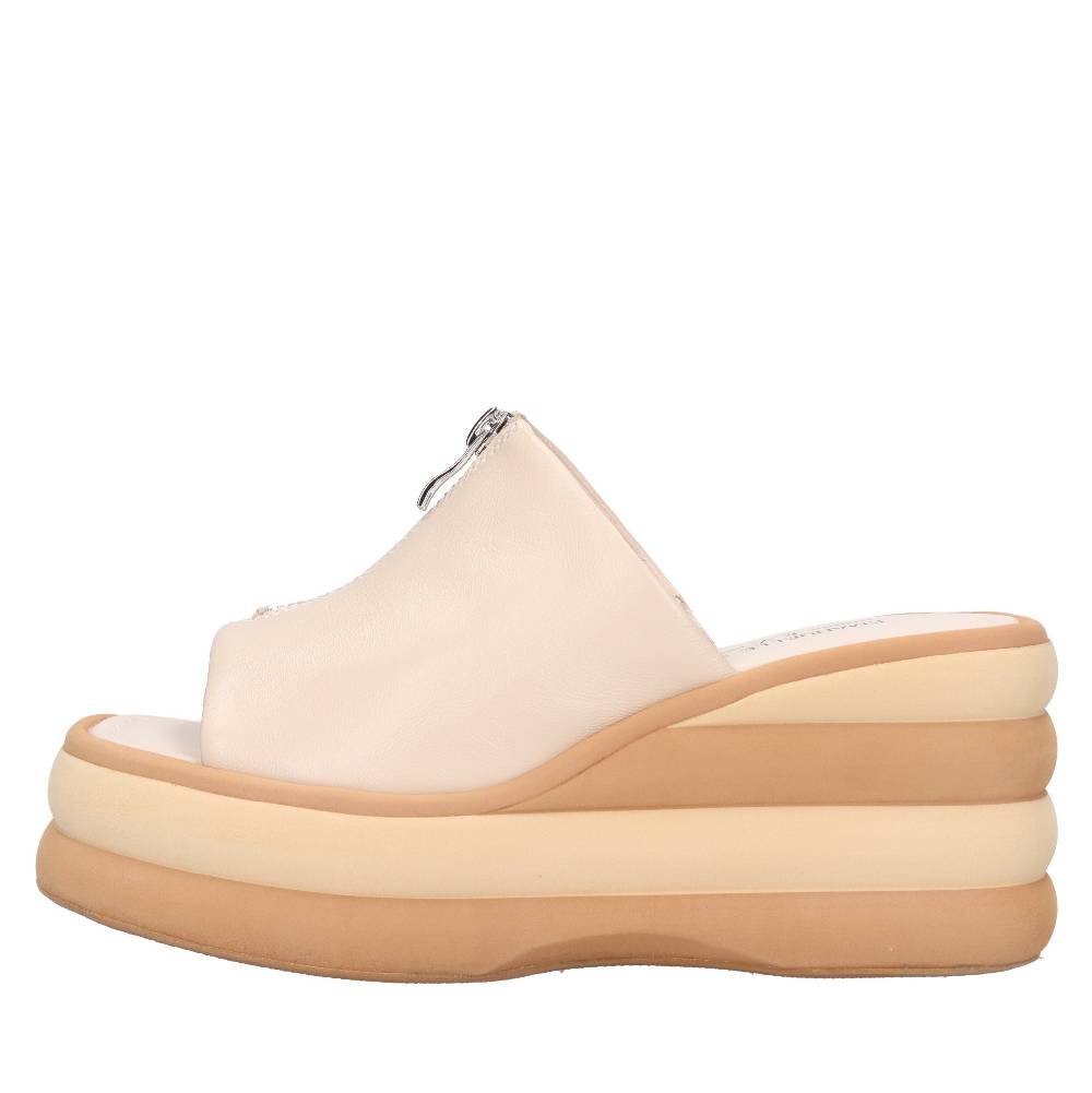 EMANUELLE VEE Mules Zeppa in pelle