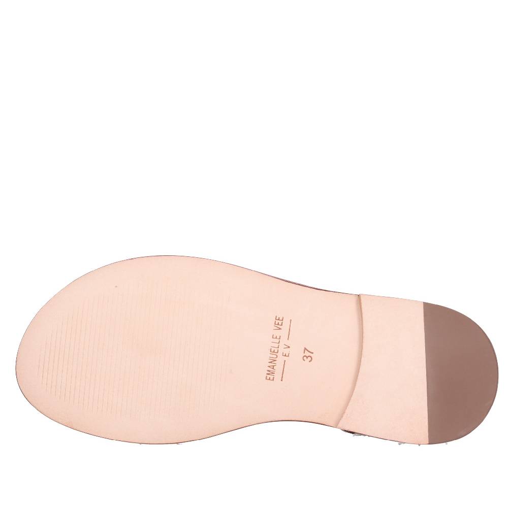 EMANUELLE VEE Sandali In Pelle E Cavallino