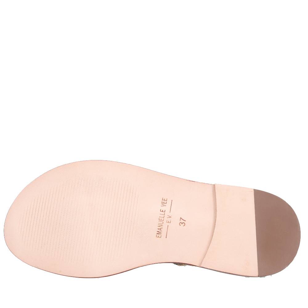 EMANUELLE VEE Sandali In Pelle E Cavallino