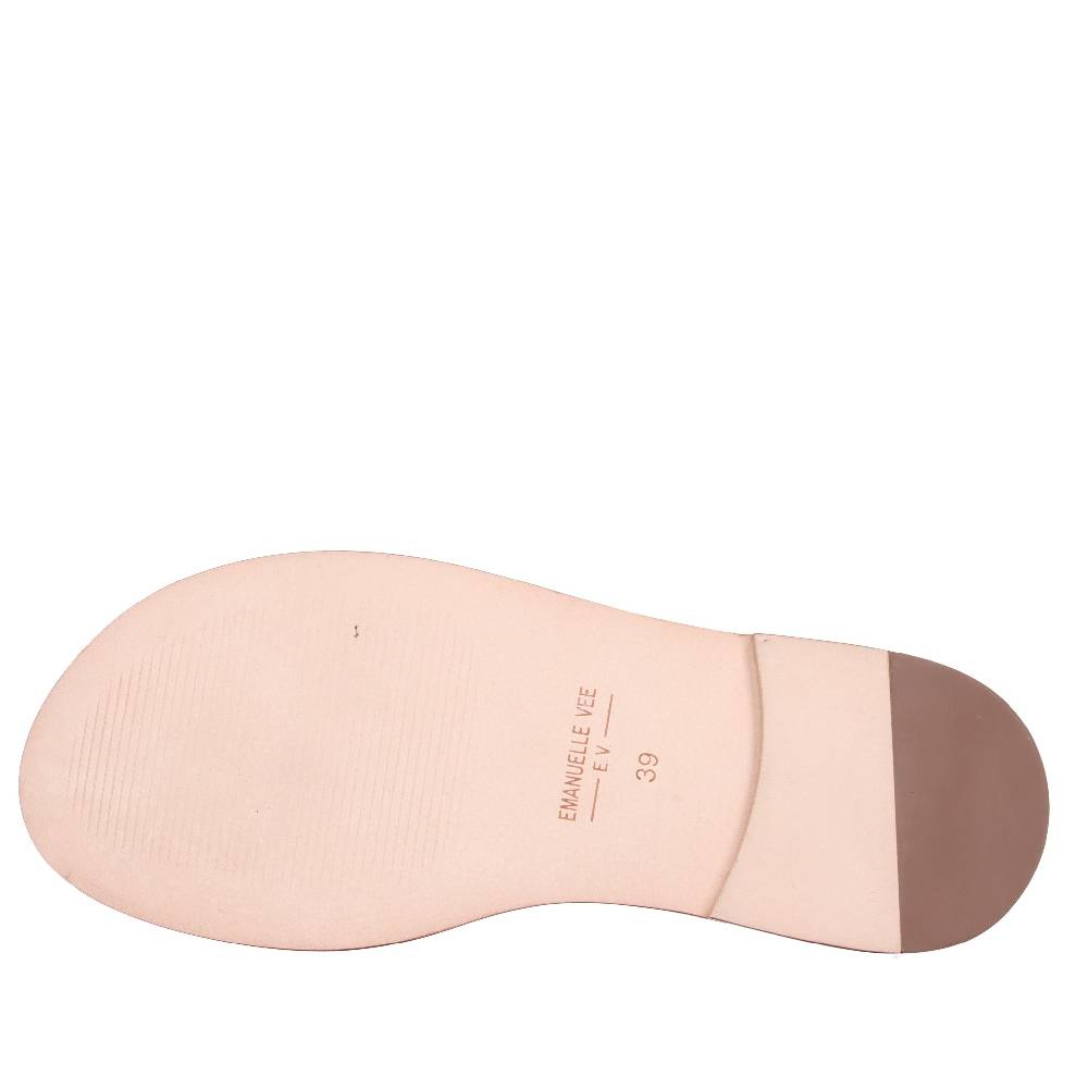 EMANUELLE VEE Sandali In Pelle E Cavallino