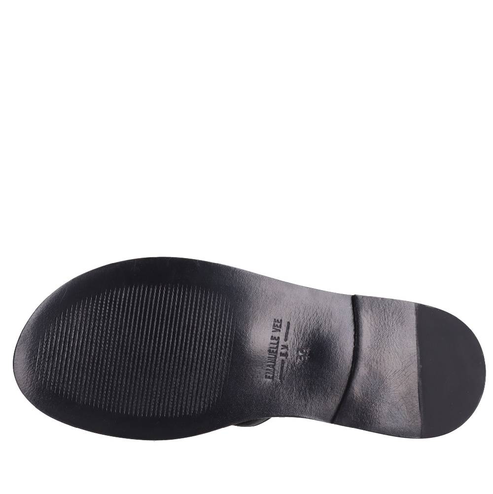 EMANUELLE VEE Sandali In Pelle E Strass