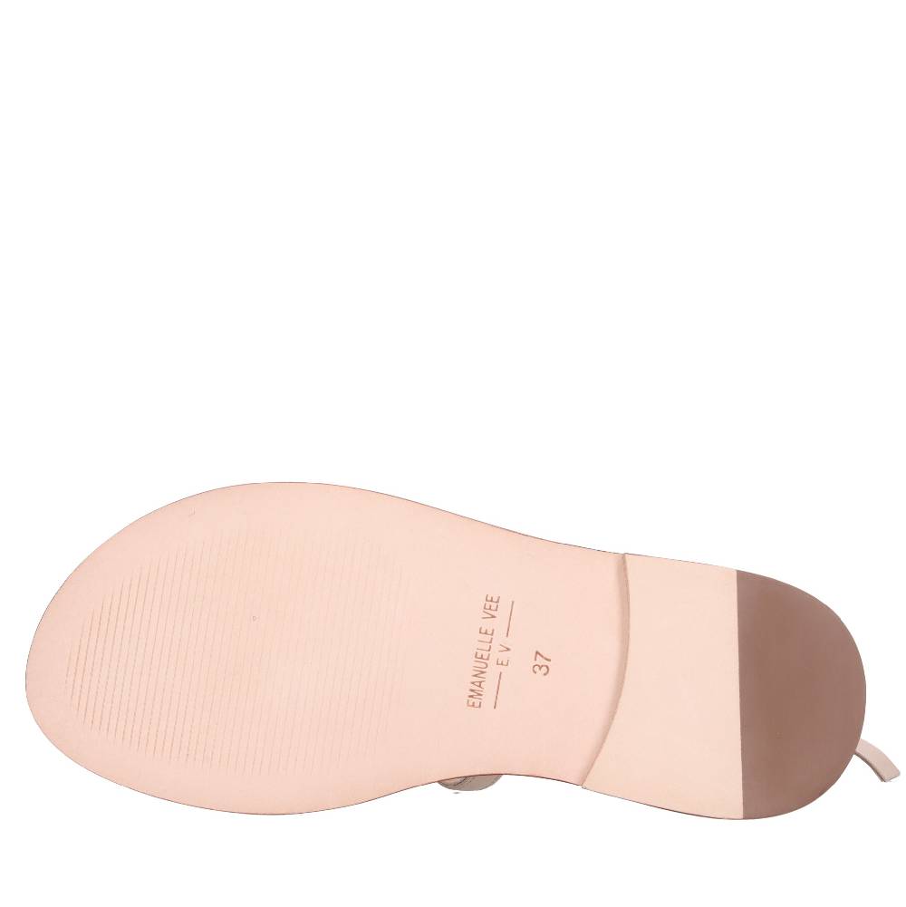 EMANUELLE VEE Sandali In Pelle E Strass