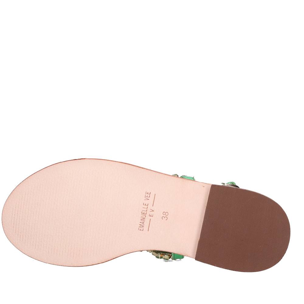 EMANUELLE VEE Sandali Infradito In Pelle