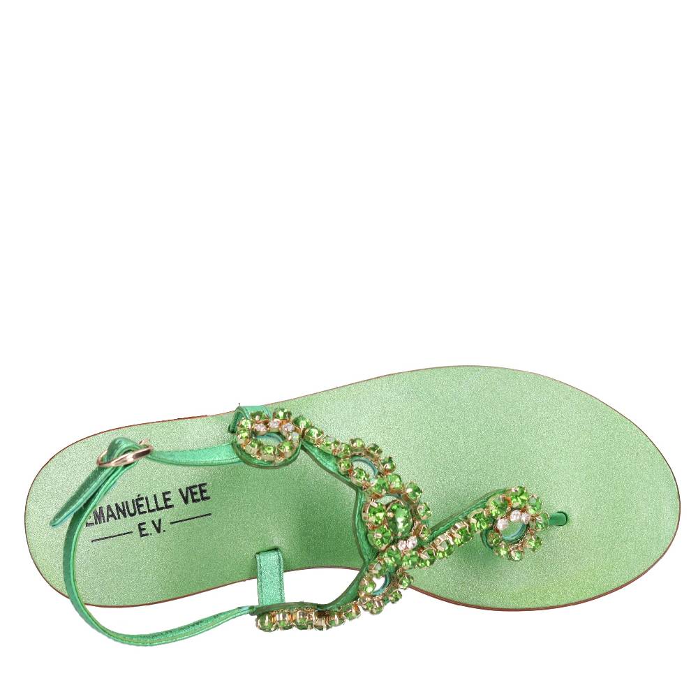 EMANUELLE VEE Sandali Infradito In Pelle