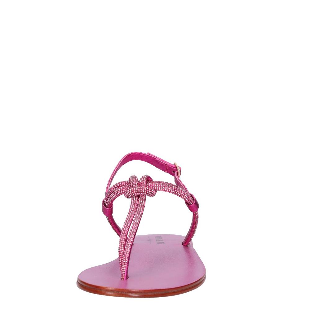 EMANUELLE VEE Sandali Infradito In Pelle