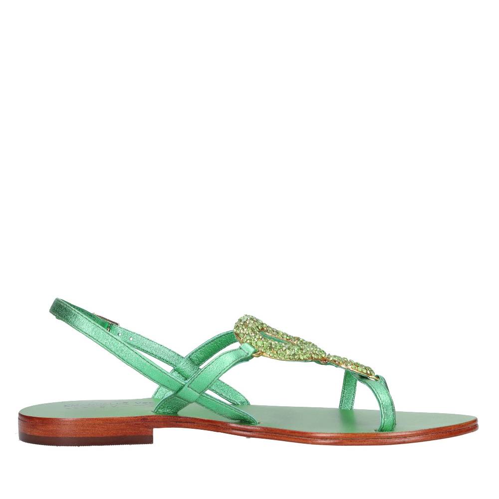 EMANUELLE VEE Sandali Infradito In Pelle