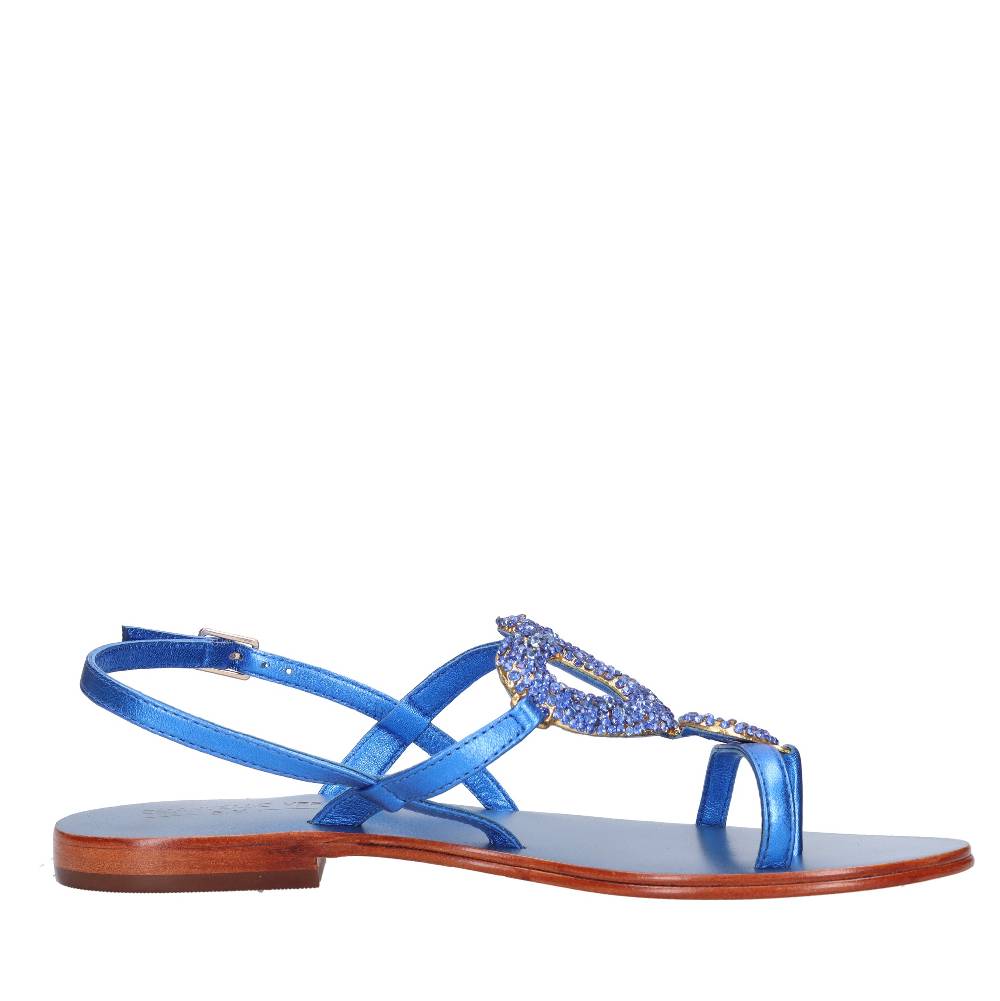 EMANUELLE VEE Sandali Infradito In Pelle