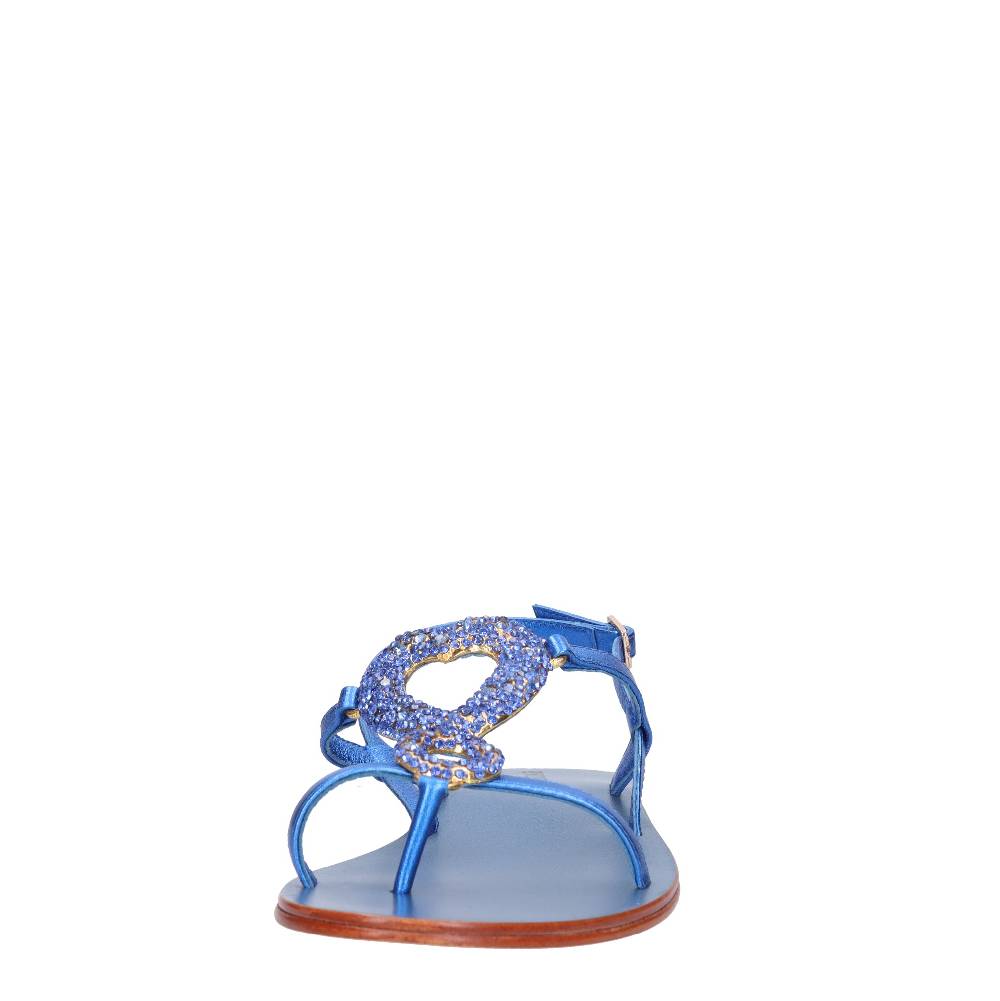 EMANUELLE VEE Sandali Infradito In Pelle