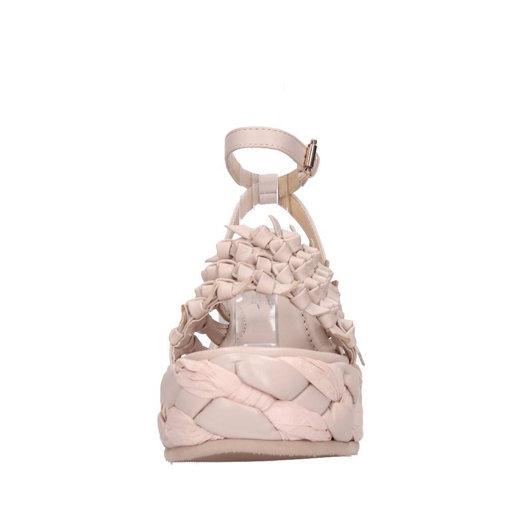 EMANUELLE VEE Sandali Zeppa In Pelle