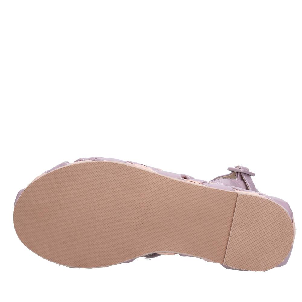 EMANUELLE VEE Sandali Zeppa In Pelle