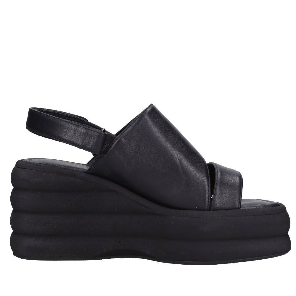 EMANUELLE VEE Sandali Zeppa Pelle