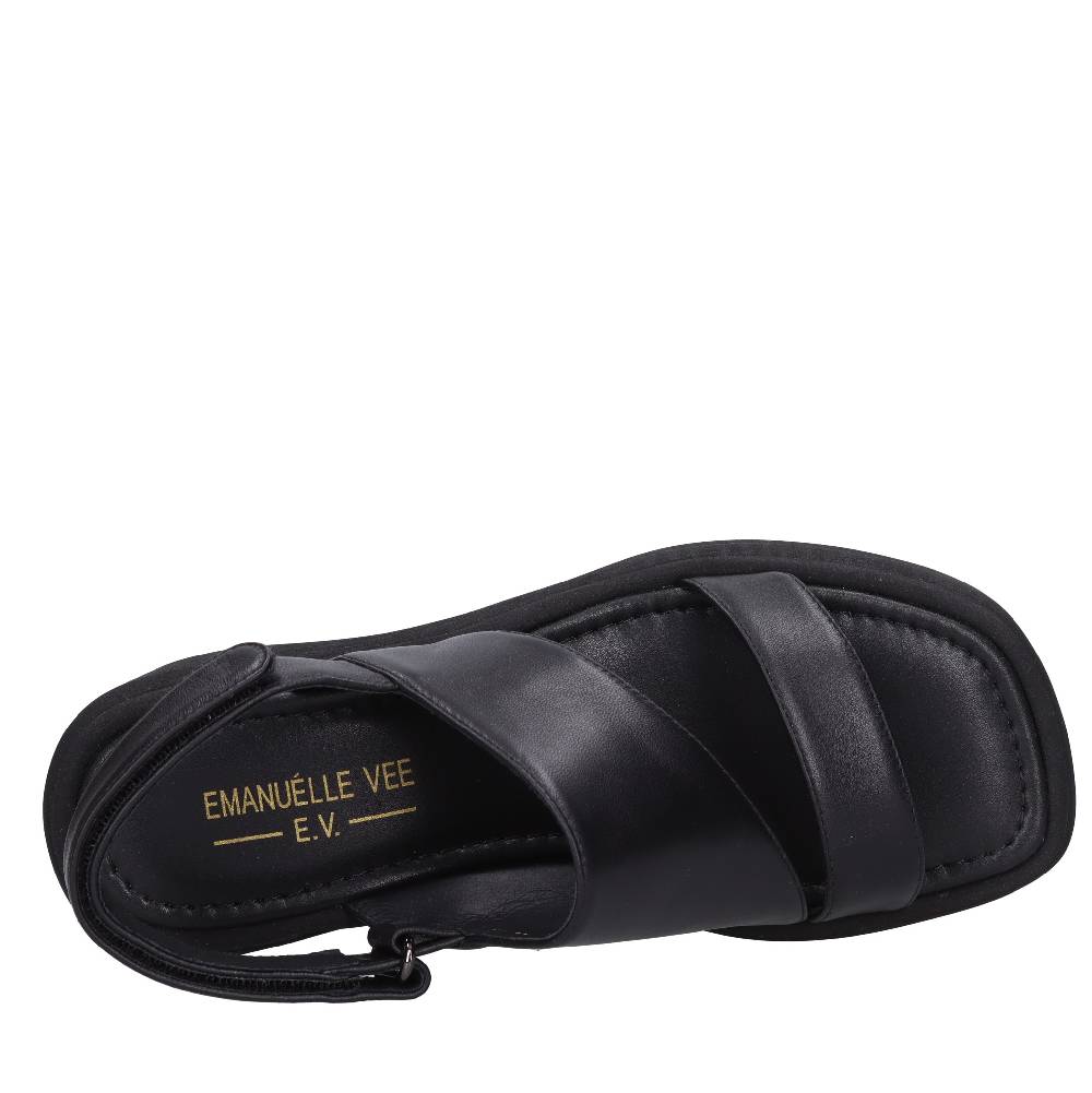 EMANUELLE VEE Sandali Zeppa Pelle