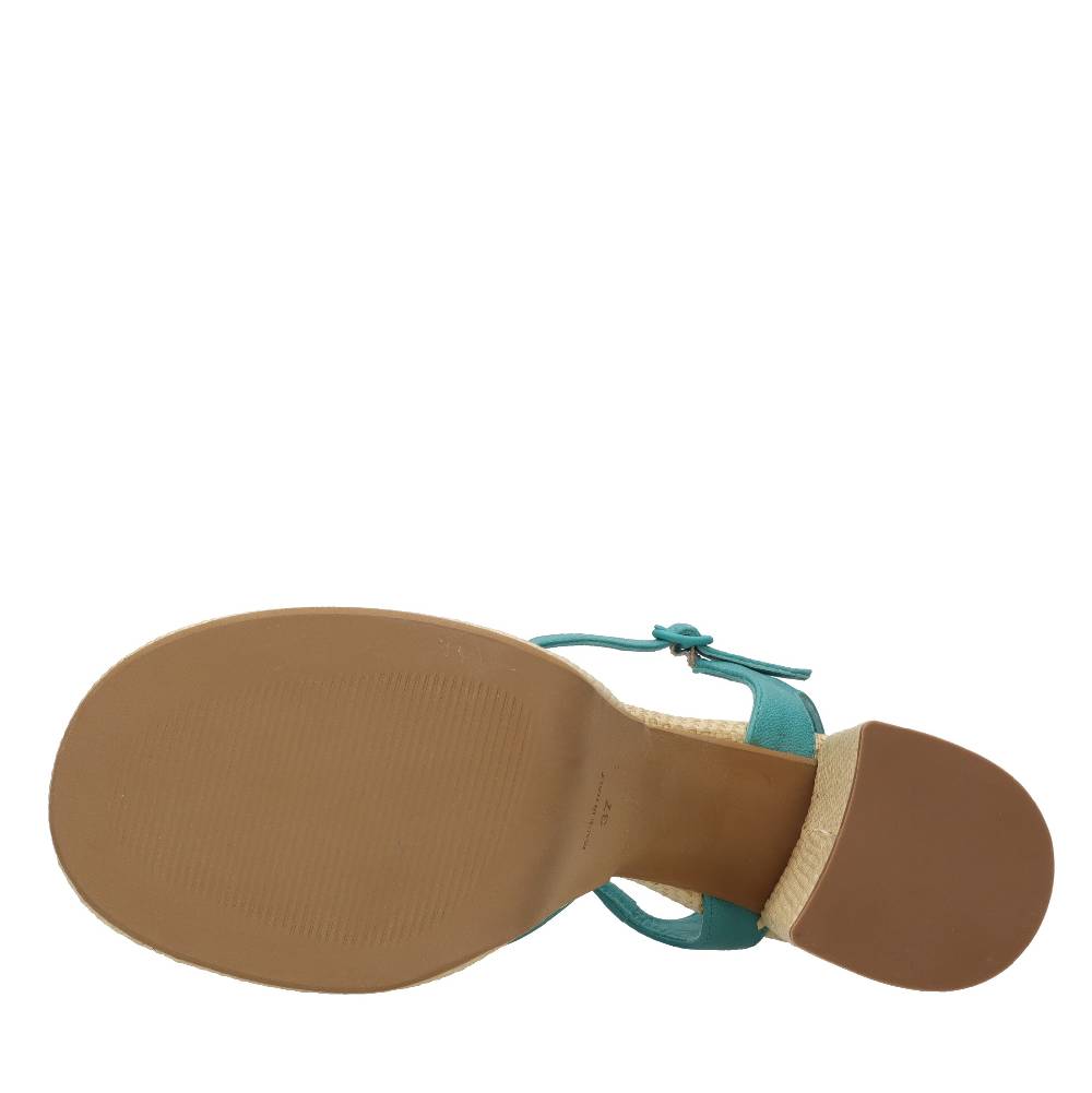 FESTA Sandali In Rafia E Pelle