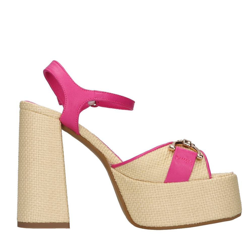 FESTA Sandali In Rafia E Pelle