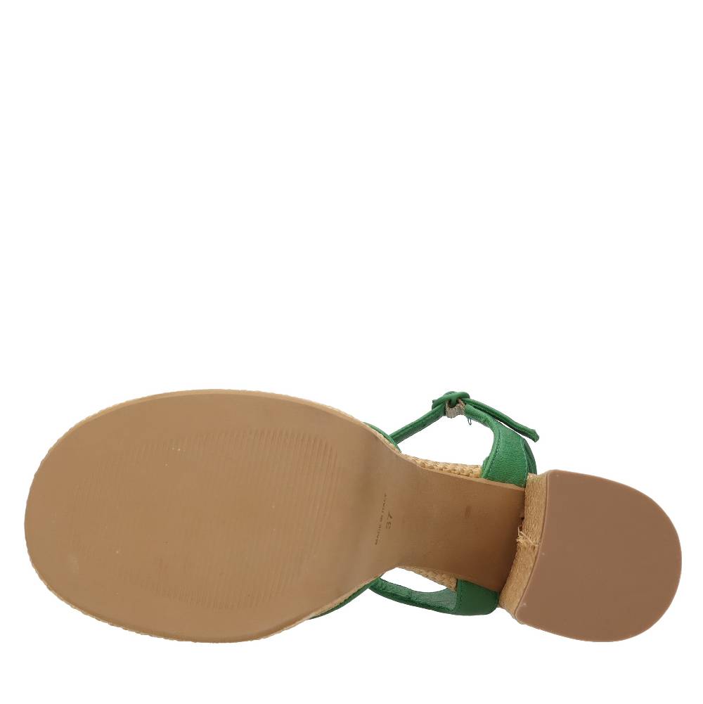 FESTA Sandali In Rafia E Pelle