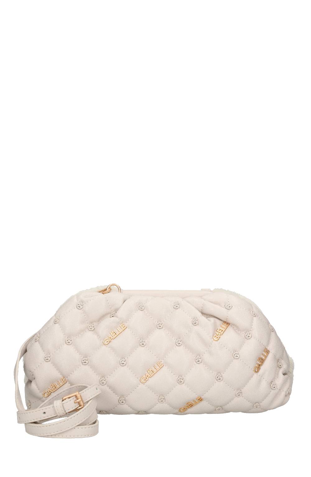 GAELLE Clutch/Tracolla in ecopelle ed ecopelliccia