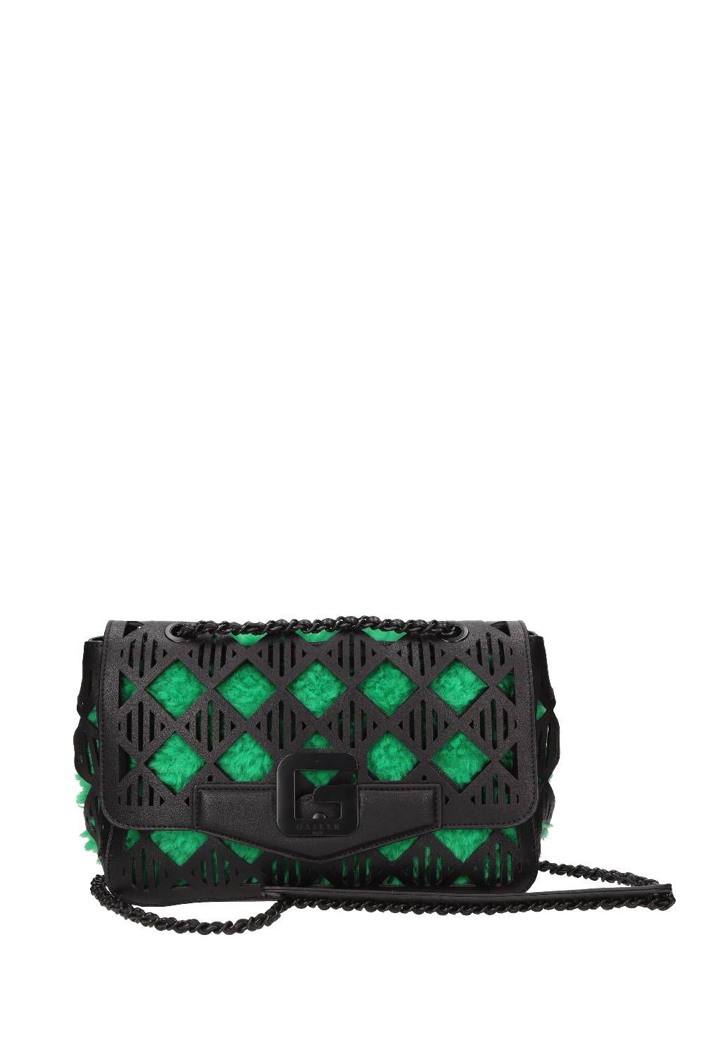 GAELLE Tracolla in ecopelle ed ecopelliccia