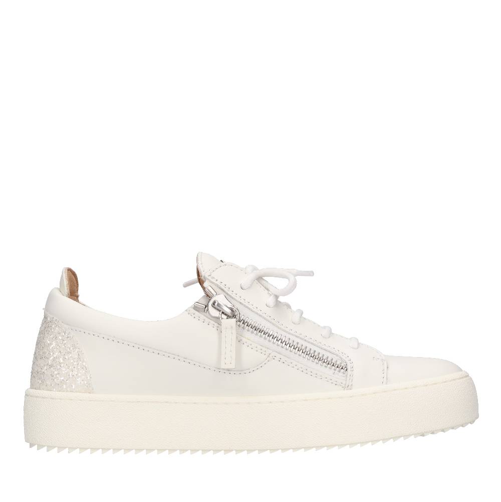 GIUSEPPE ZANOTTI Sneakers In Pelle E Glitter