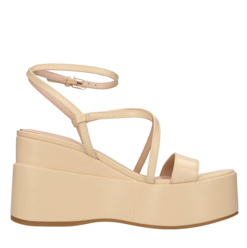 GUESS Sandali Con Zeppa In Pelle