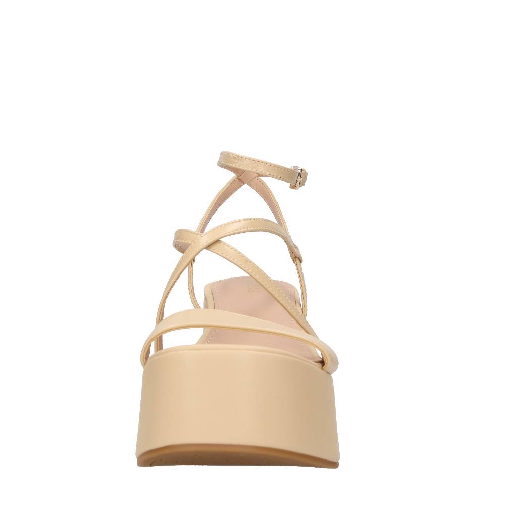 GUESS Sandali Con Zeppa In Pelle