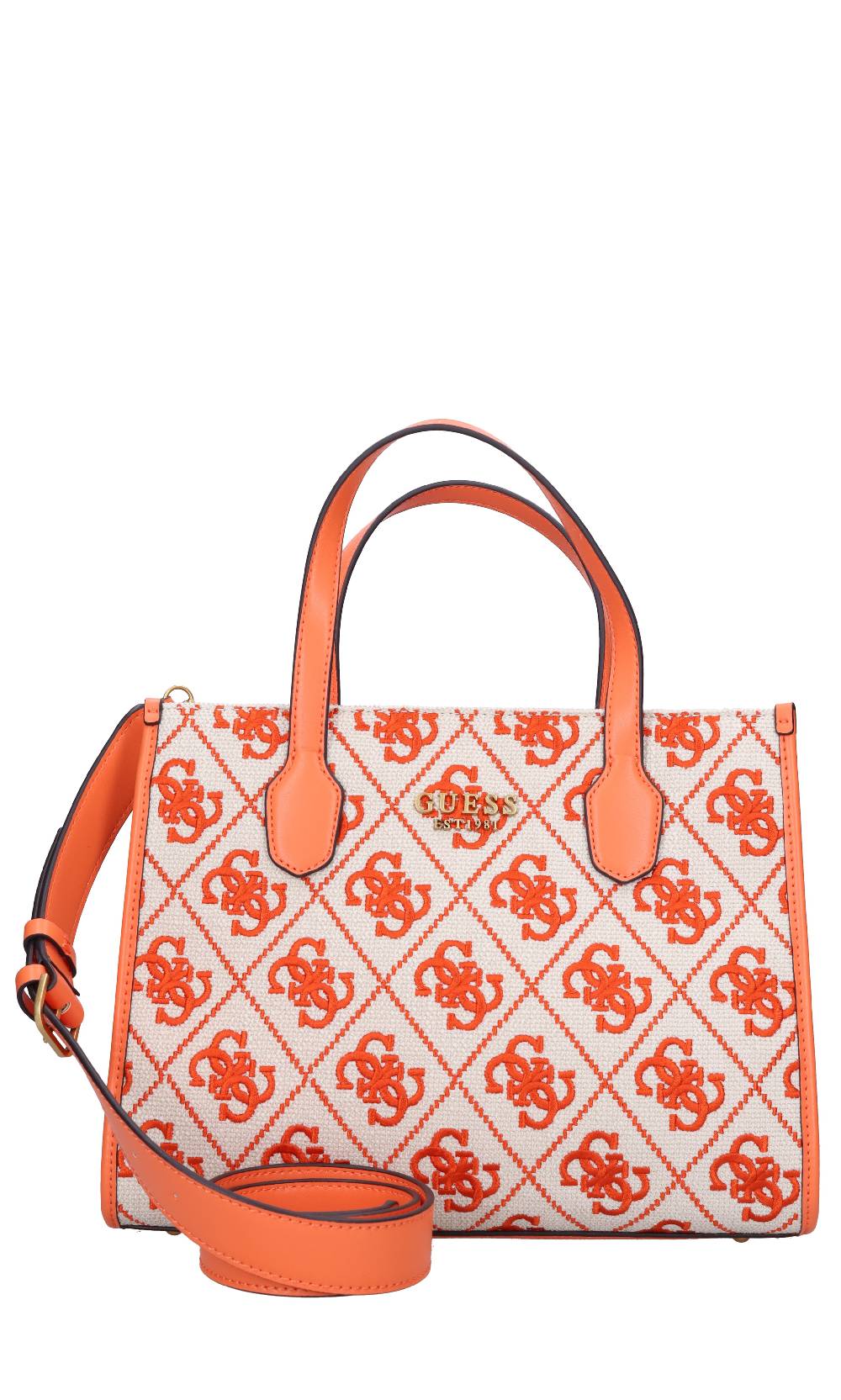 GUESS Shopper in tessuto ed ecopelle