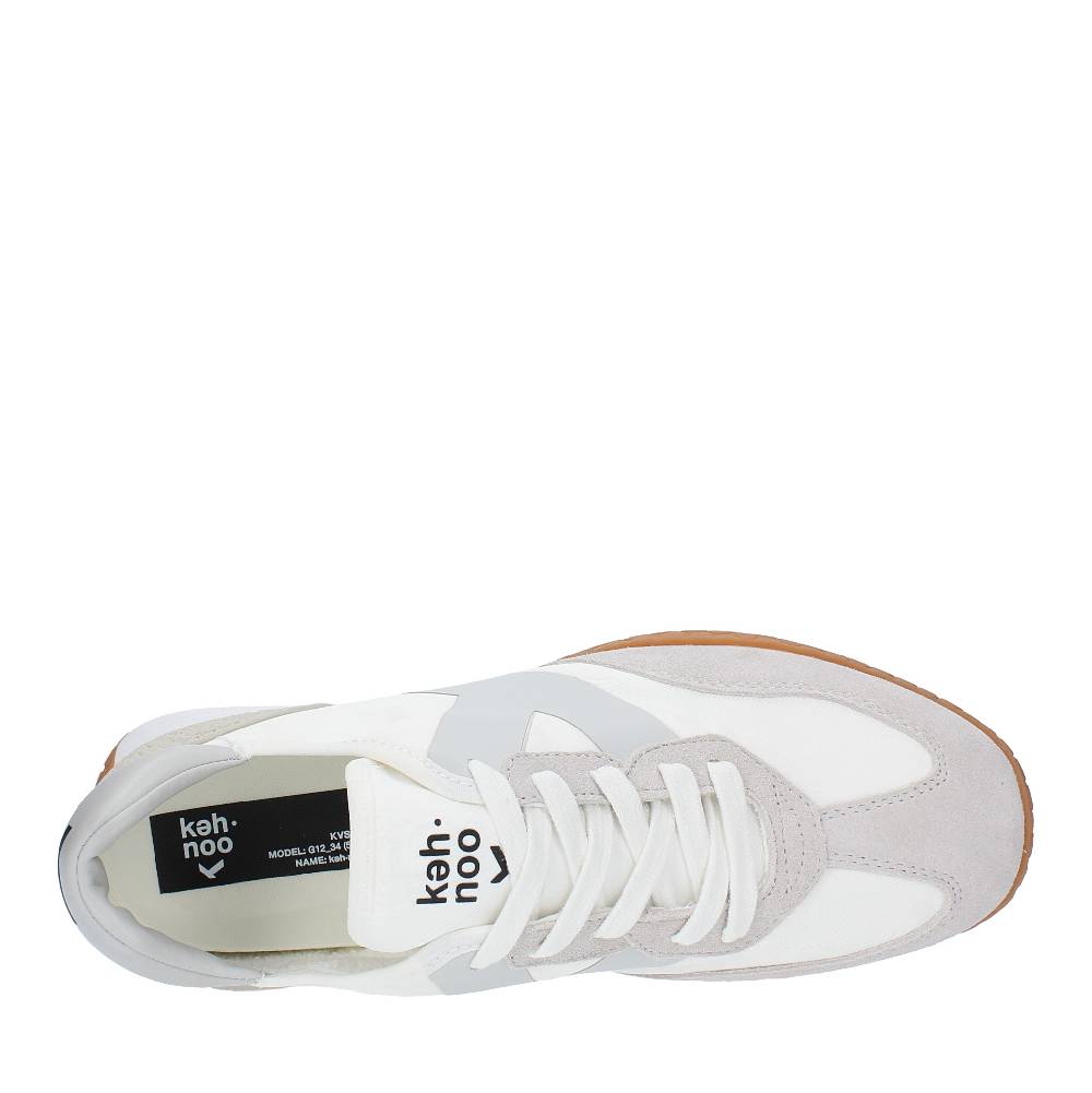 KEH NOO Sneakers In Camoscio Tessuto E Gomma