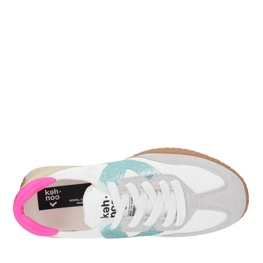 KEH NOO Sneakers In Camoscio Tessuto E Gomma