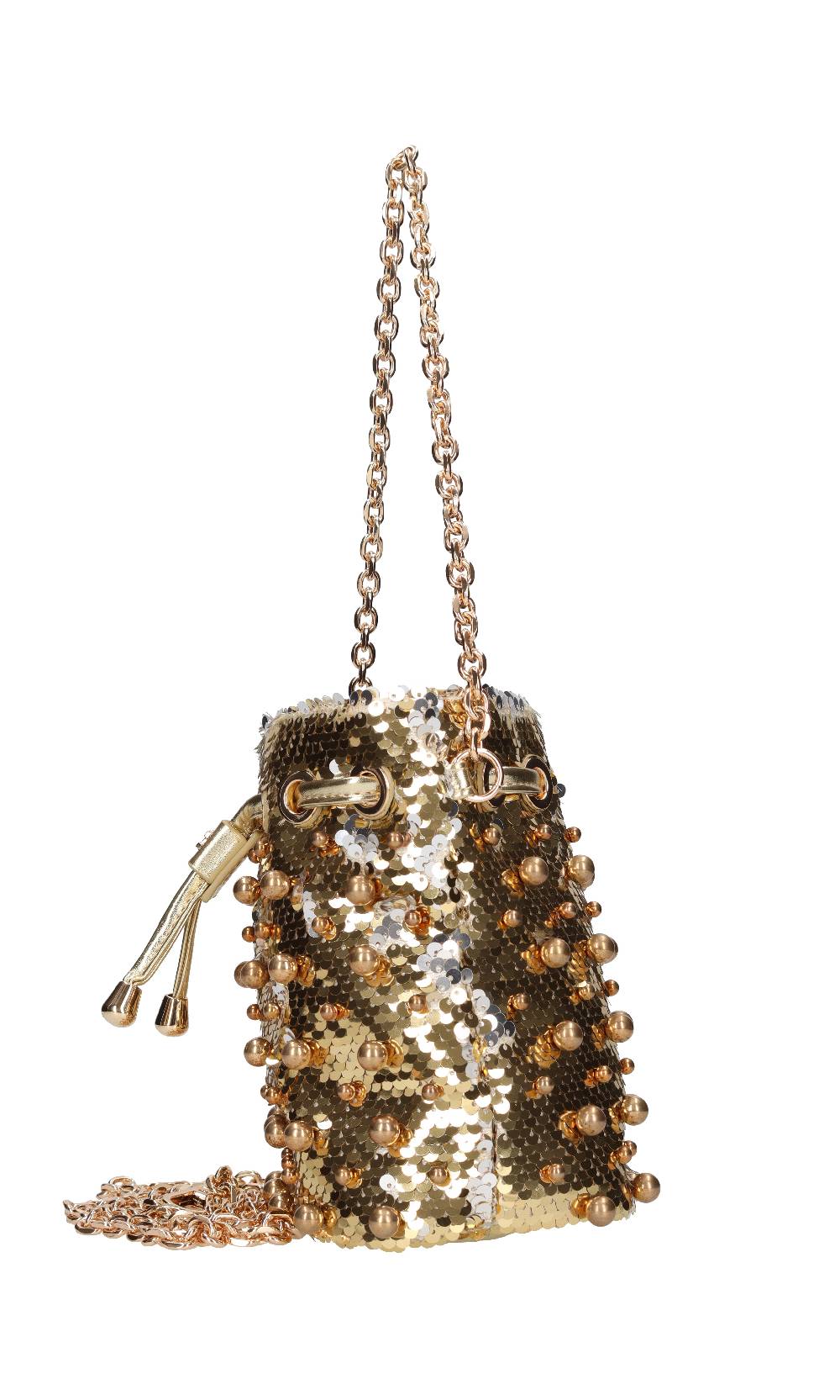 LA CARRIE Borsa In Paillettes Ed Ecopelle