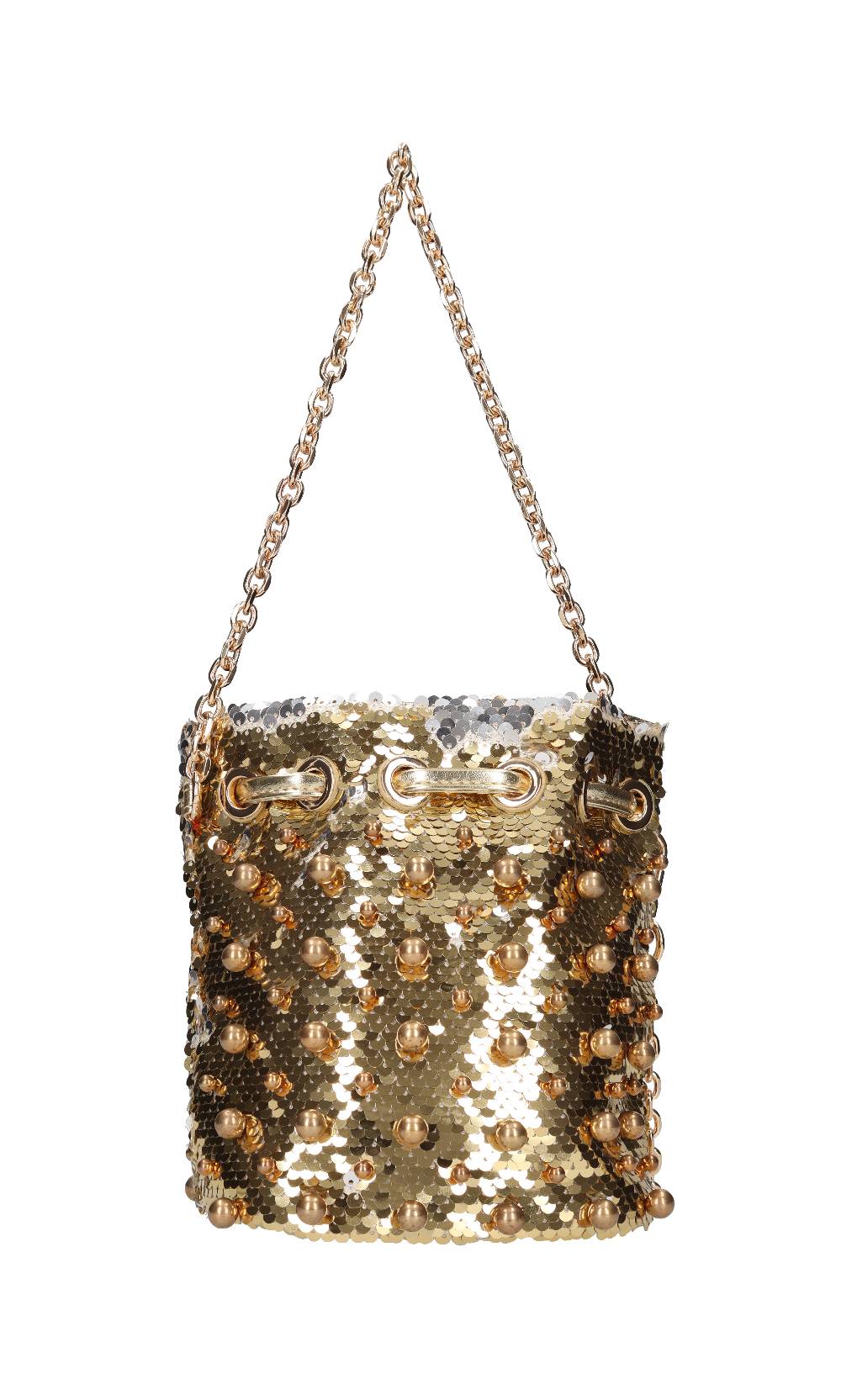 LA CARRIE Borsa In Paillettes Ed Ecopelle