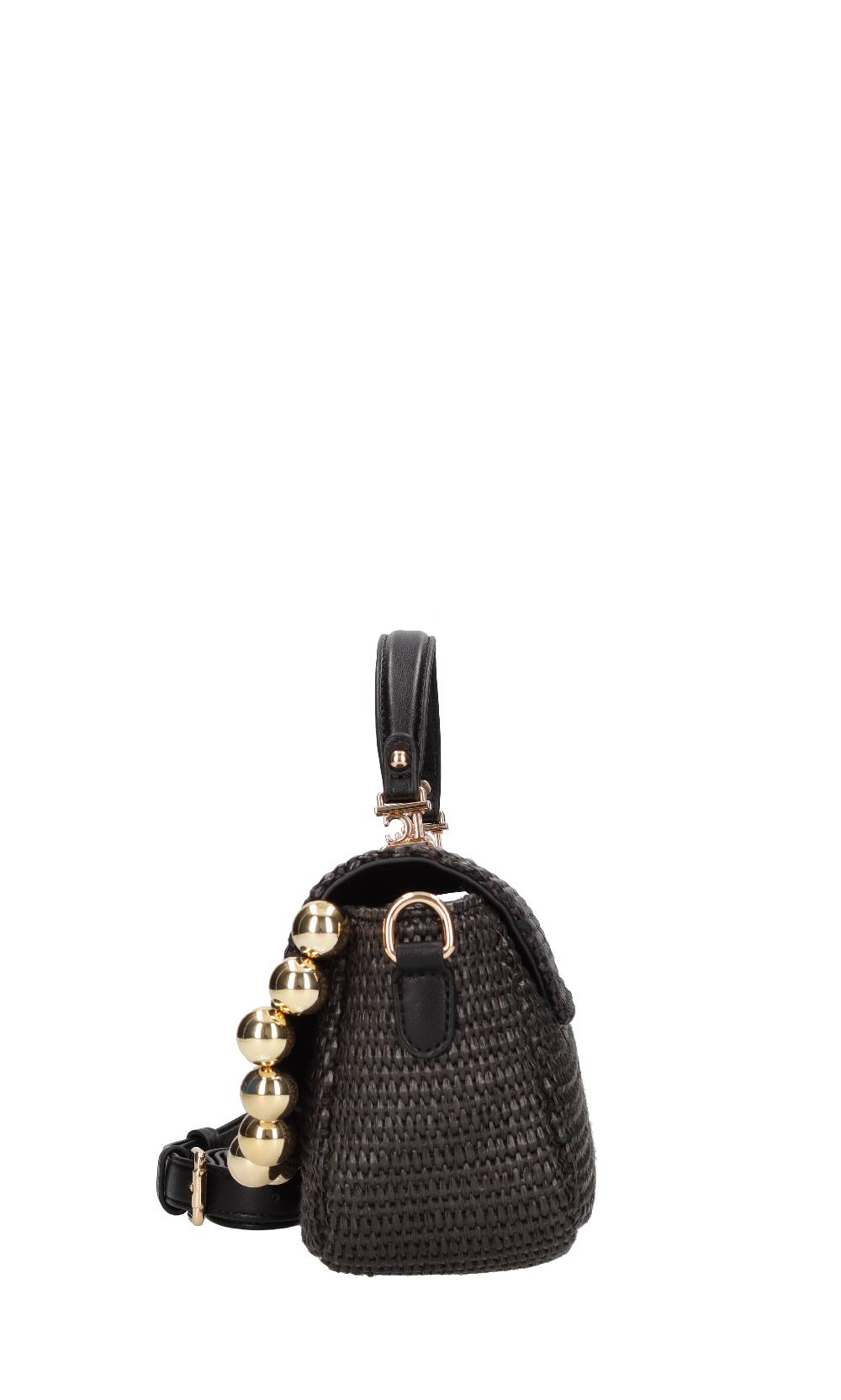 LA CARRIE Borsa In Rafia Ed Ecopelle