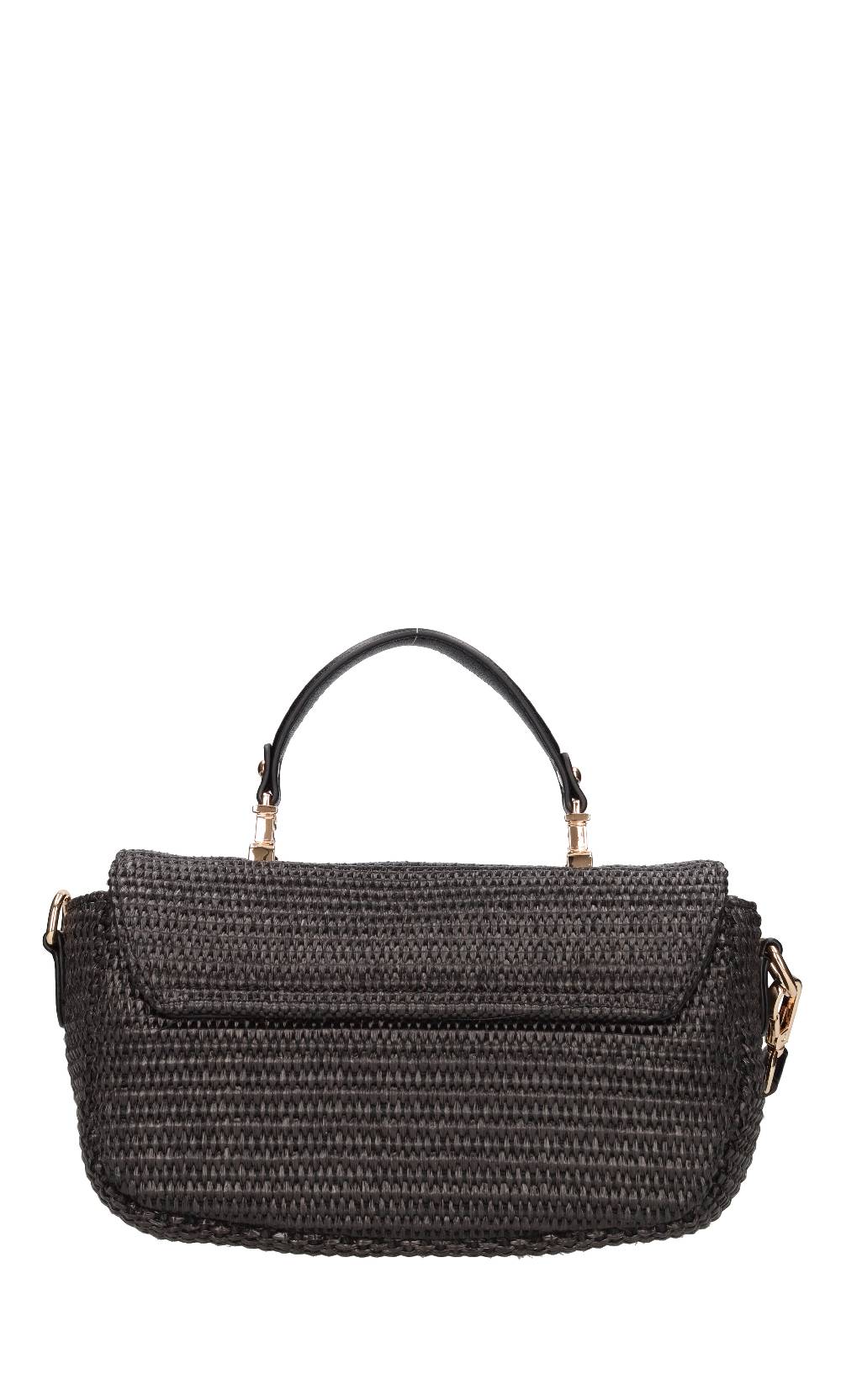 LA CARRIE Borsa In Rafia Ed Ecopelle