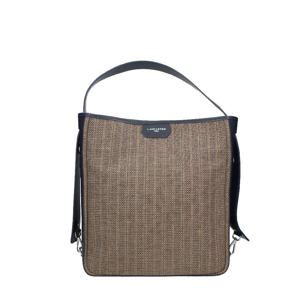 LANCASTER Shopper in tessuto e pelle