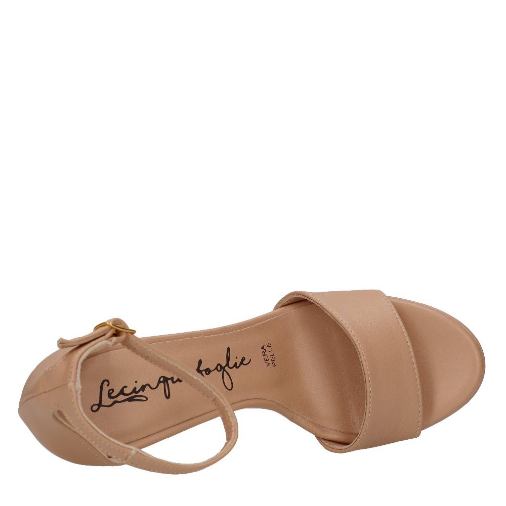 LECINQUEFOGLIE Sandali Plateau In Nappa