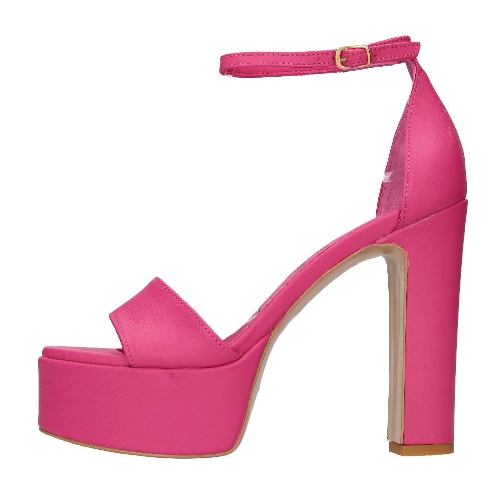 LECINQUEFOGLIE Sandali plateau in nappa